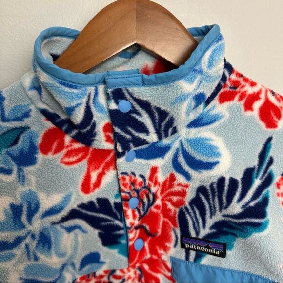 Patagonia Synchilla Manoa Floral Fleece Pullover Size Large - Picture 11 of 16